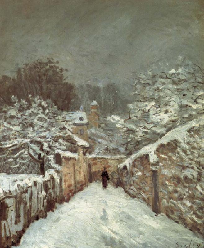 Jean-Antoine Watteau Snow at louveciennes